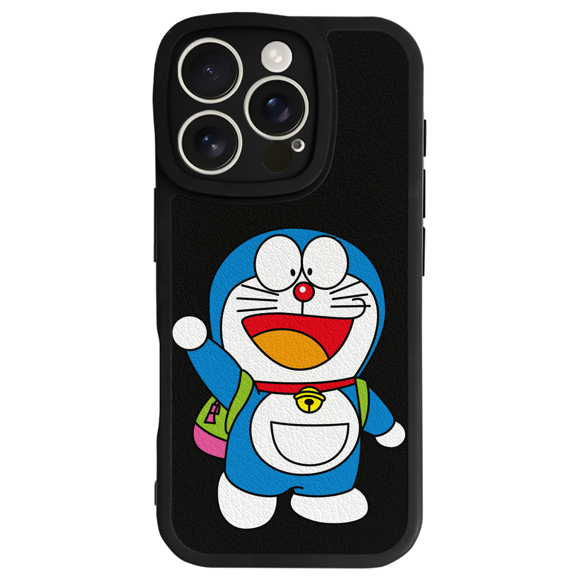 （画像用） ドラえもん Doraemon 【iPhone 16シリーズ対応】シリコンスマホケース（レザー調） 材質：シリコン